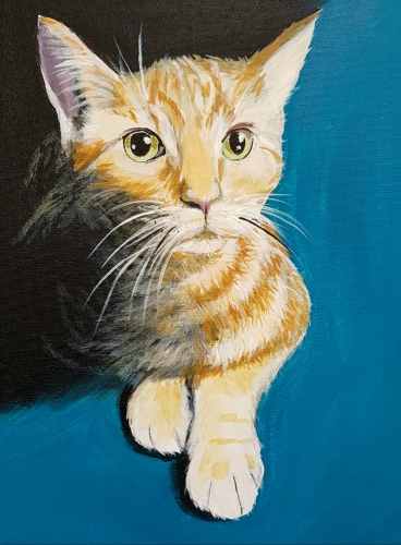 A Custom Paint Your Pet Event II paint nite project by Yaymaker