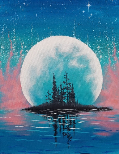 A Moonbeam Island paint nite project by Yaymaker