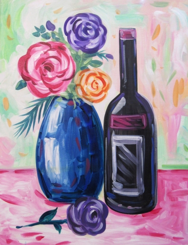 A Impressionist Still Life paint nite project by Yaymaker