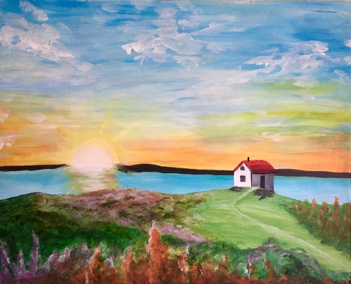 A Oceanside Abode paint nite project by Yaymaker