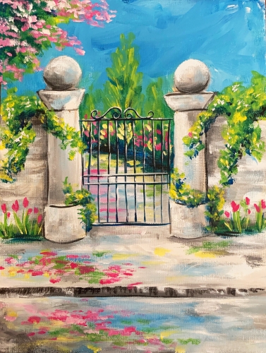 A Spring Gardens II paint nite project by Yaymaker