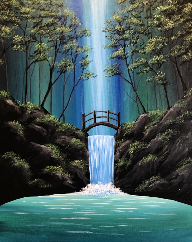 A Blissful Falls paint nite project by Yaymaker