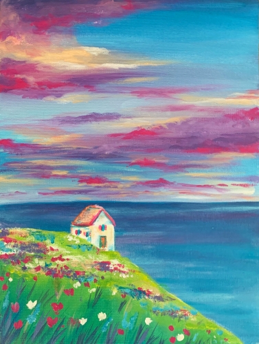 A Cottage by the Sea III paint nite project by Yaymaker