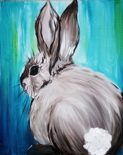 A Spring Bunny II paint nite project by Yaymaker