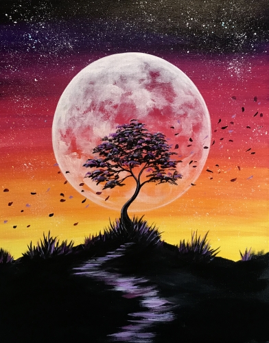 A Wind Swept Dusk paint nite project by Yaymaker
