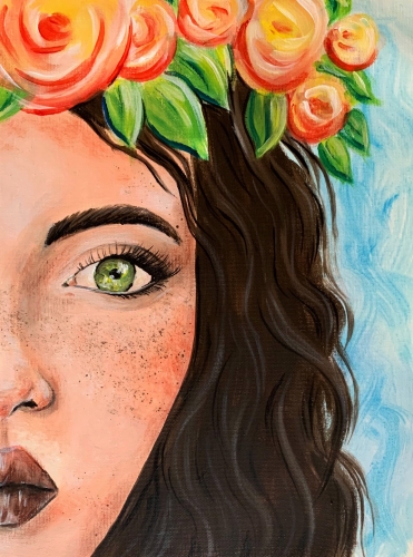 A Hawaiian Princess paint nite project by Yaymaker