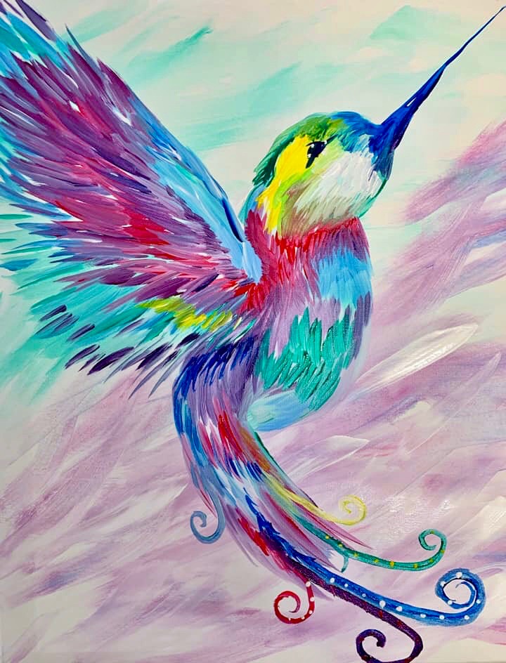 A Rainbow Flutter II paint nite project by Yaymaker