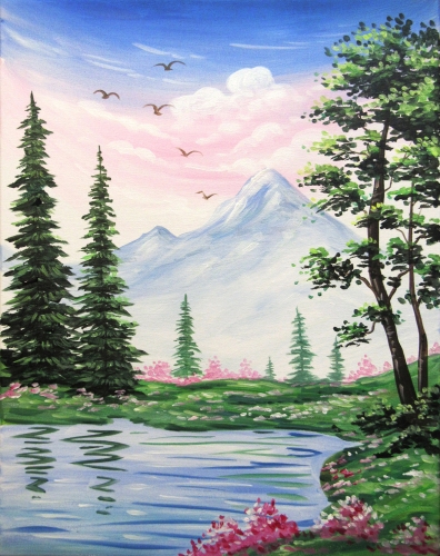 A Happy Escape paint nite project by Yaymaker