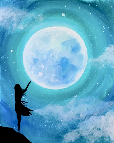 A Touch the Moon paint nite project by Yaymaker
