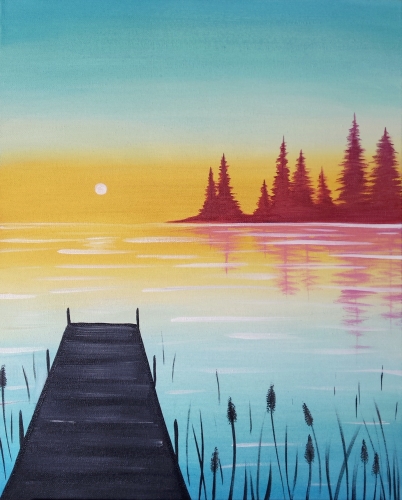 A Summer Dock paint nite project by Yaymaker