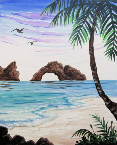 A Vacay Mood paint nite project by Yaymaker