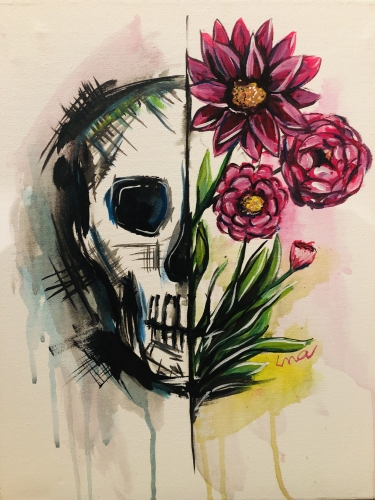 A Skull Drip II paint nite project by Yaymaker