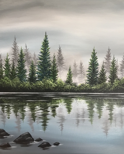 A Still Waters Edge paint nite project by Yaymaker