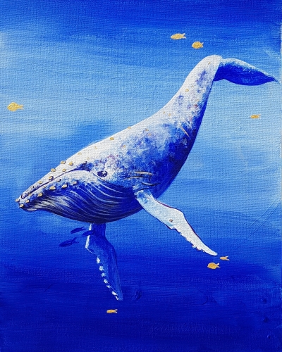 A Swimming with the Fishes paint nite project by Yaymaker