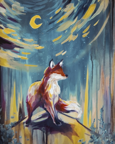 A Goodnight Fox paint nite project by Yaymaker