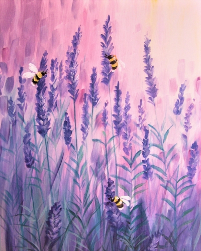 A Lavender Buzz paint nite project by Yaymaker