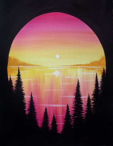 A Summer On The Lake paint nite project by Yaymaker