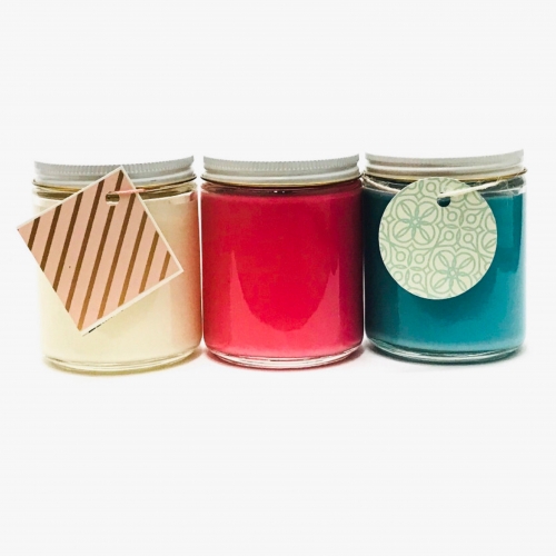 A Choose Your Colors and Scents  Glass Jar candle maker project by Yaymaker