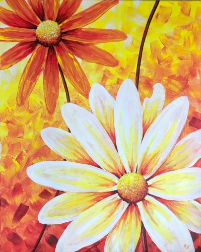 A Autumn Blooms paint nite project by Yaymaker