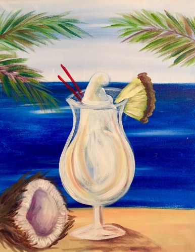 A If You Like Pina Coladas paint nite project by Yaymaker
