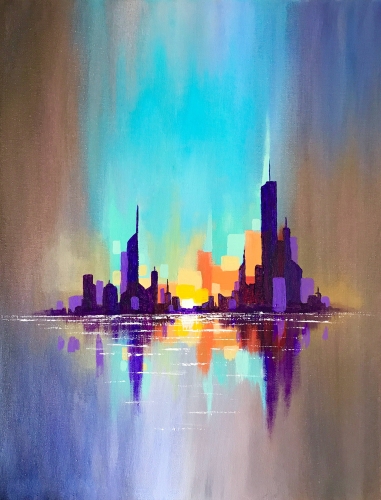 A City Reflections paint nite project by Yaymaker
