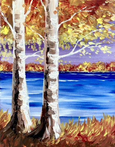 A The Gold of Fall paint nite project by Yaymaker