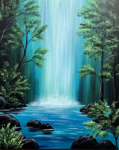 A Lagoon Falls paint nite project by Yaymaker