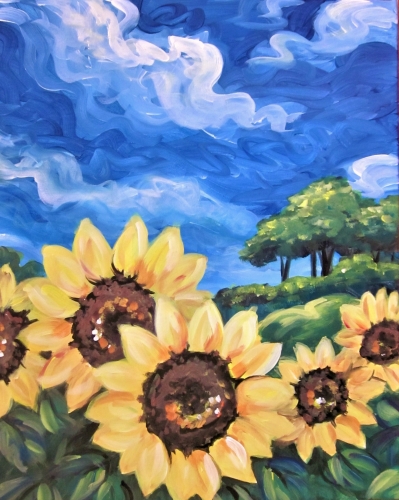 A Sunflower Suite paint nite project by Yaymaker