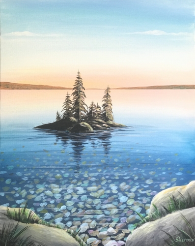 A Pebble Beach paint nite project by Yaymaker