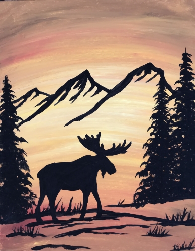 A Epic Moose paint nite project by Yaymaker