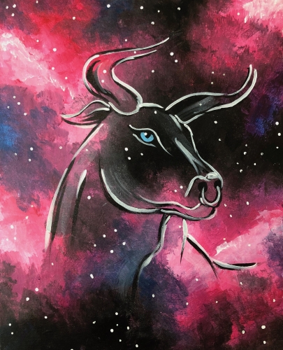 A Taurus  Cosmic Series paint nite project by Yaymaker