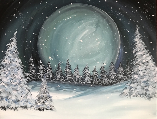 A Snowy Moon paint nite project by Yaymaker