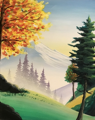 A First Hint of Fall paint nite project by Yaymaker