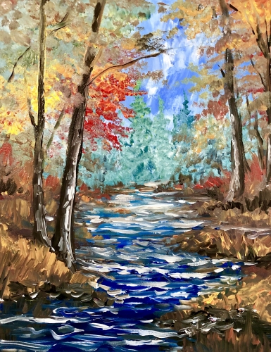 A I Love Autumn II paint nite project by Yaymaker
