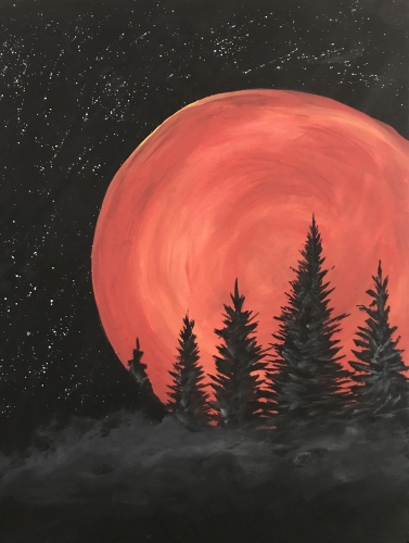 A Super Blood Moon paint nite project by Yaymaker