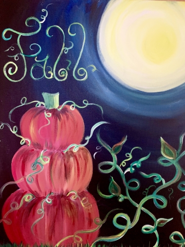 A Crisp Fall Night paint nite project by Yaymaker