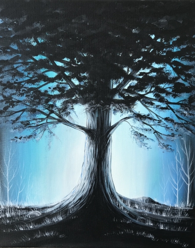 A Luminescent Mighty Oak paint nite project by Yaymaker