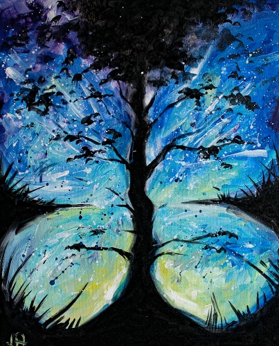 A Butterfly Sky paint nite project by Yaymaker
