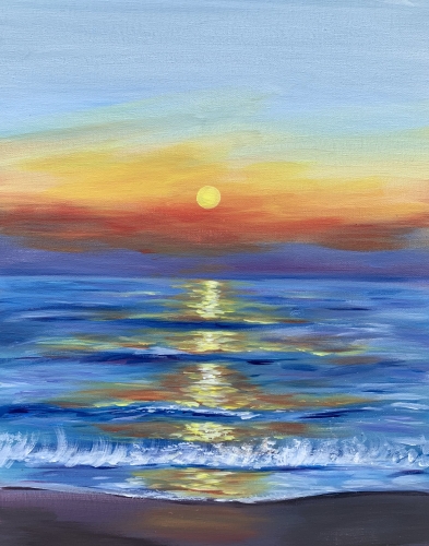 A Sunrise Bliss paint nite project by Yaymaker