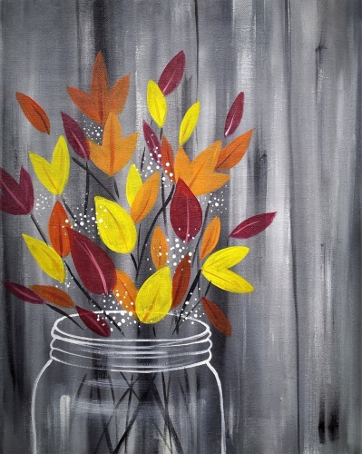 A Autumn Bouquet paint nite project by Yaymaker