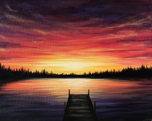 A Quiet Evenings paint nite project by Yaymaker
