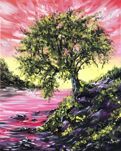 A On the Rocks II paint nite project by Yaymaker