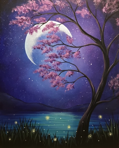 A Mystical Moonlight paint nite project by Yaymaker