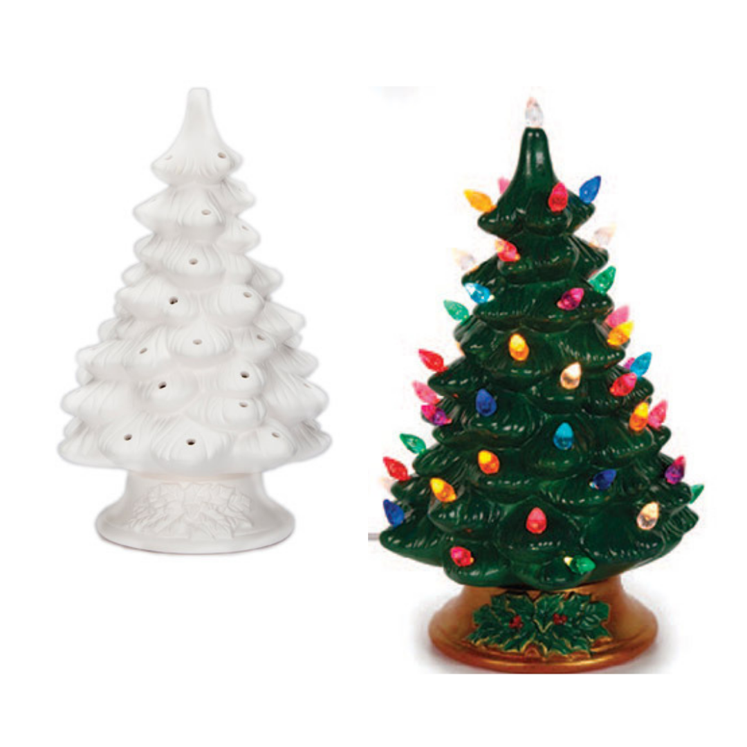 A Ceramic Christmas Tree ceramic painting project by Yaymaker