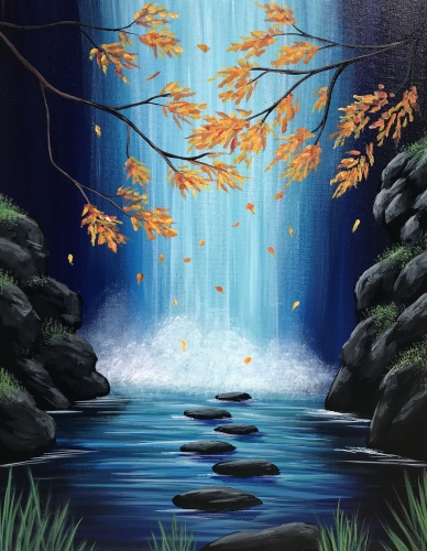 A Autumn Falls III paint nite project by Yaymaker