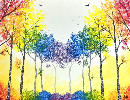 A Prismatic Forest paint nite project by Yaymaker
