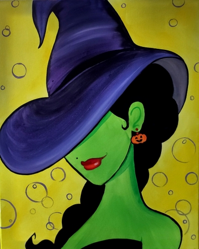 A Witchy Woman II paint nite project by Yaymaker