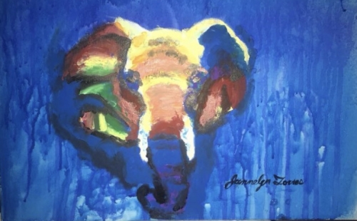 A Spiritual Elephant paint nite project by Yaymaker