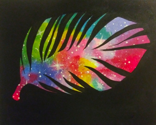 A Galactic Feather paint nite project by Yaymaker