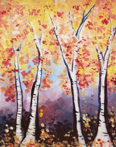 A All About That Birch paint nite project by Yaymaker